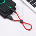 Фото Дата кабель Hoco X21 Plus Silicone Lightning Cable (0.25m) (Black / Red) в маназині vchehle.ua