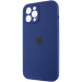 Фото Чохол Silicone Case Full Camera Protective (AA) на Apple iPhone 12 Pro (6.1") (Синій / Deep navy) в маназині vchehle.ua