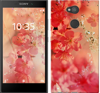 

Чехол Розовые цветы для Sony Xperia L2 H4311 650292
