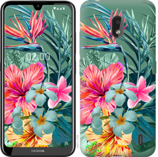

Чехол Тропические цветы v1 для Nokia 2.2 845374