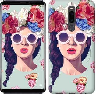 

Чехол Девушка с цветами для Meizu Note 8 689921