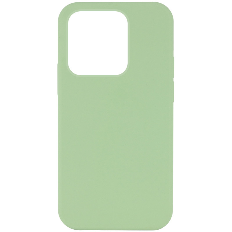 Чехол Silicone Case Full Protective (AA) NO LOGO для Apple iPhone 15 Pro Max (6.7") (Мятный / Mint)