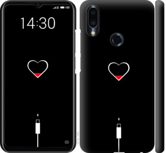 

Чехол Подзарядка сердца для Meizu Note 9 721310