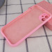 Фото Чохол Silicone Case Full Camera Protective (AA) NO LOGO на Apple iPhone 12 (6.1") (Рожевий / Light pink) на vchehle.ua