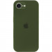 Чохол Silicone Case Full Camera Protective (AA) на Apple iPhone 16e (6.1") (Зелений / Dark Olive)