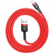 Дата кабель Baseus Cafule Lightning Cable 2.4A (0.5m) (CALKLF-A) (Червоний)