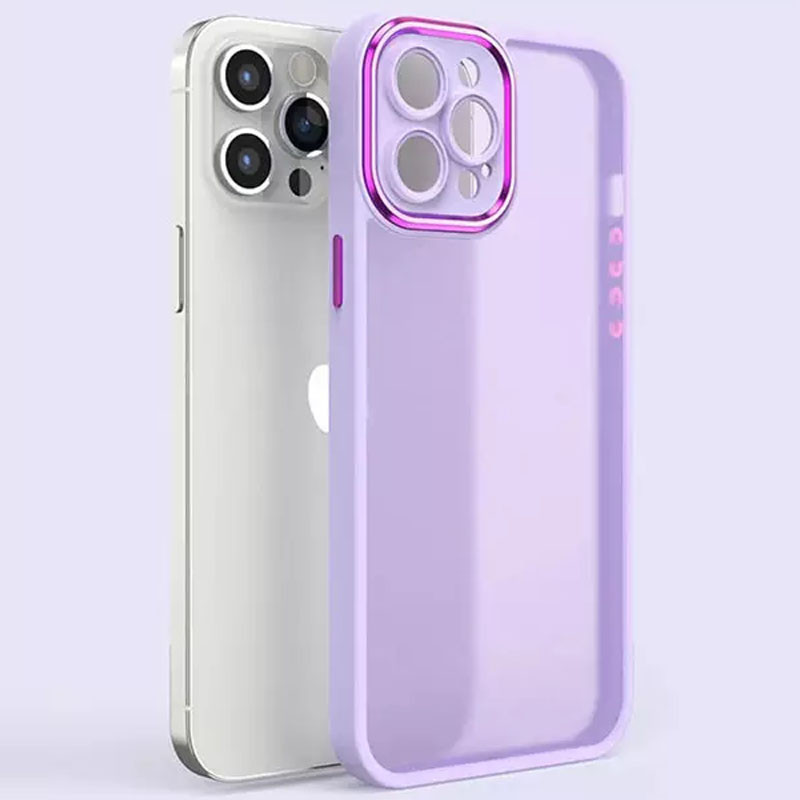 Фото TPU+PC чохол Accent на Apple iPhone 13 Pro (6.1") (White / Purple) на vchehle.ua