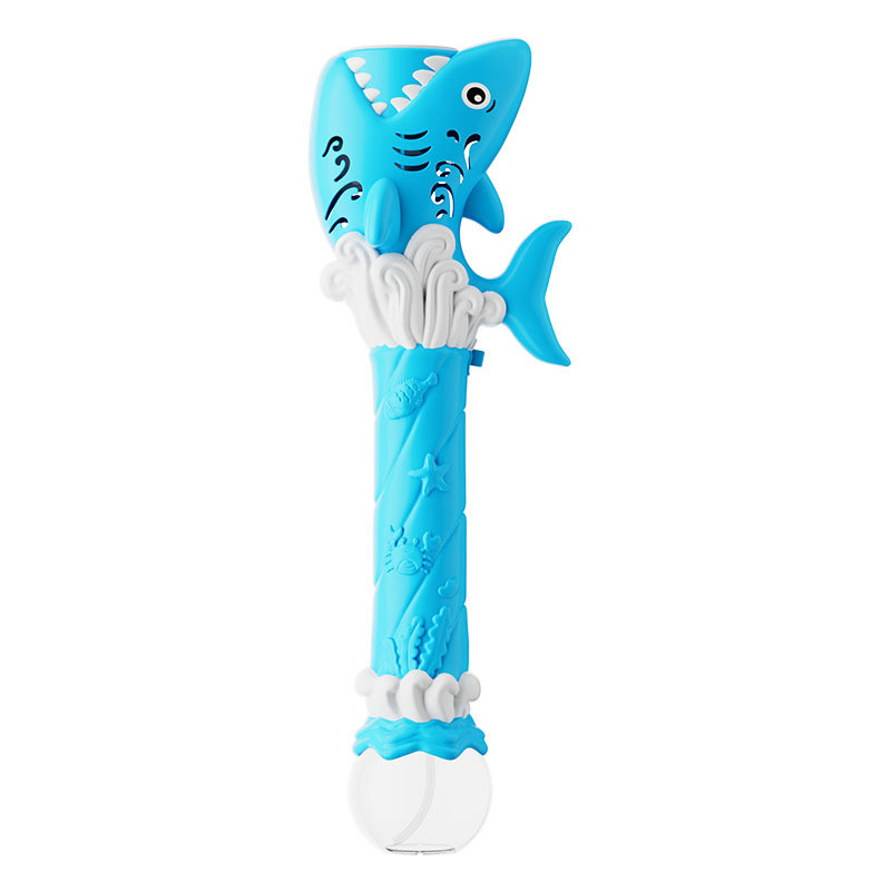 Пистолет с мыльными пузырями H038 Shark + bottle 50ml (Light Blue)