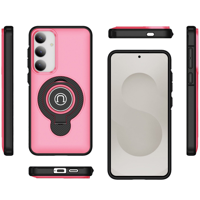 Фото TPU+Textured PC Magnet на Samsung Galaxy S24+ / S25+ (Pink) в маназині vchehle.ua