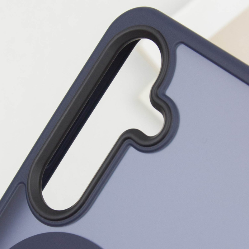 Заказать TPU+PC чехол Metal Buttons with Magnetic Safe Colorful для Samsung Galaxy S25 (Синий / Navy Blue) на vchehle.ua