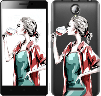 

Чохол Дівчина з келихом на Lenovo A5000 841481