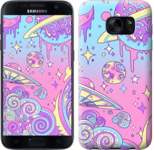 Чехол Розовая галактика для Samsung Galaxy S7 G930F