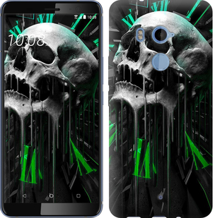 

Чехол Череп-часы для HTC U11 Plus 645071