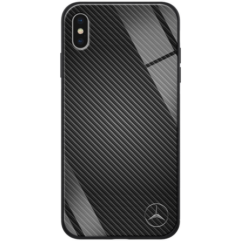 

TPU+Glass чохол ForFun на iPhone XS Max (6.5") (Чорний Карбон/Мерседес) 790142