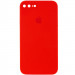 Чехол Silicone Case Square Full Camera Protective (AA) для Apple iPhone 7 plus / 8 plus (5.5") (Красный / Red)