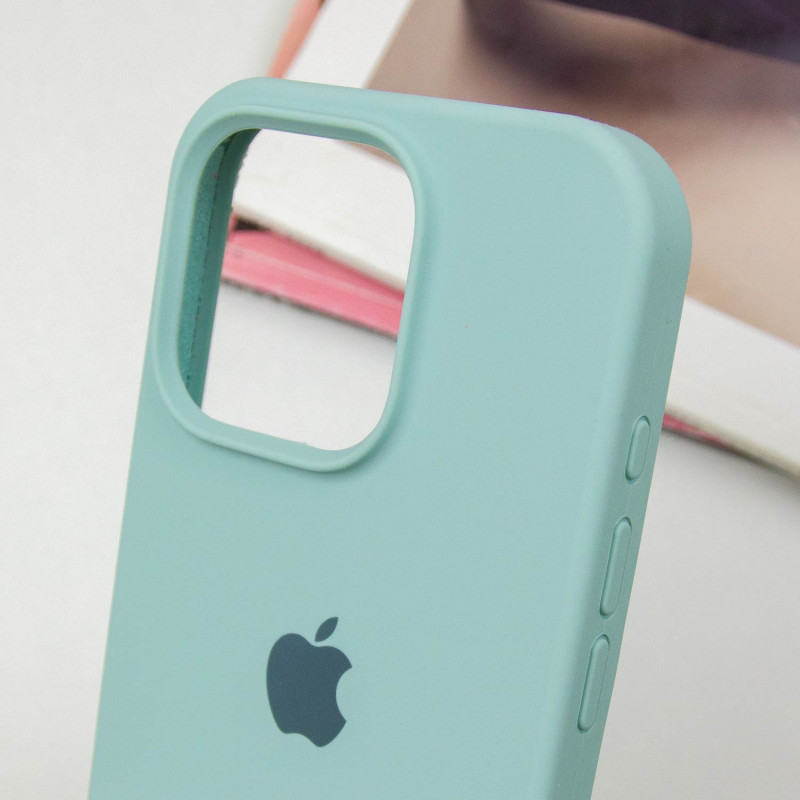 Чохол Silicone Case Full Protective (AA) на Apple iPhone 15 Pro (6.1") (Бірюзовий / Beryl) в магазині vchehle.ua