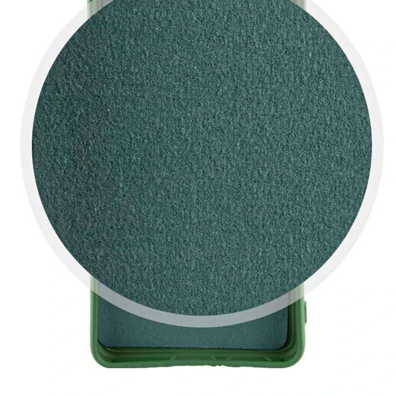 Фото Чохол Silicone Cover Lakshmi Full Camera (AA) на Motorola Moto G15 4G (Зелений / Dark green) на vchehle.ua