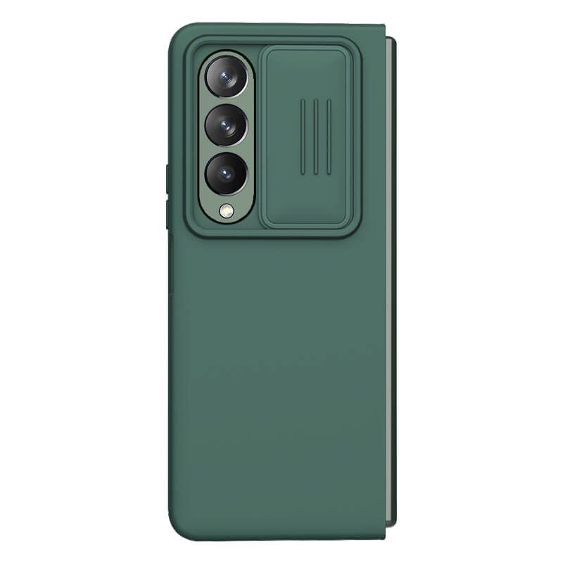 Фото Силиконовая накладка Nillkin Camshield Silky для Samsung Galaxy Z Fold4 (Dark green) на vchehle.ua