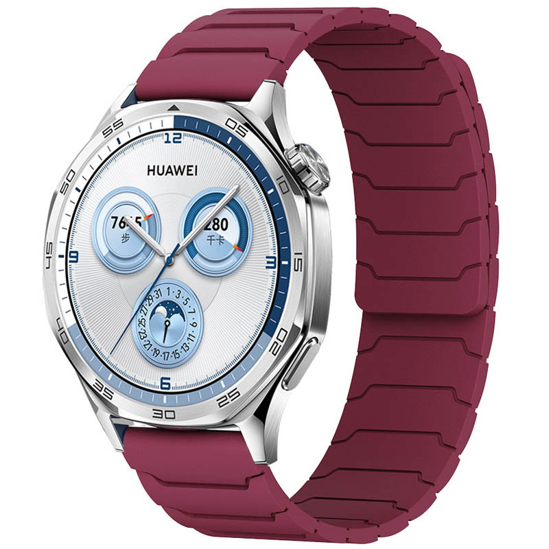 Ремінець Dual-color Magnetic для Smart Watch 22mm (Wine red)