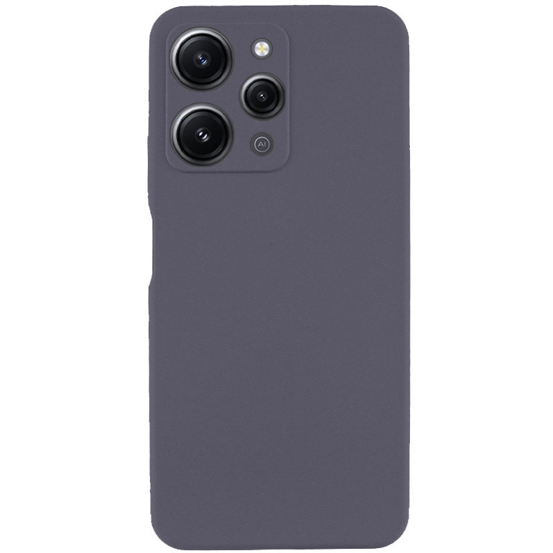 Чохол Silicone Cover Lakshmi Full Camera (AAA) на Xiaomi Redmi 12 (Сірий / Dark Gray)