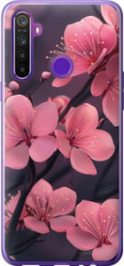 Чехол Пурпурная сакура для Realme 5