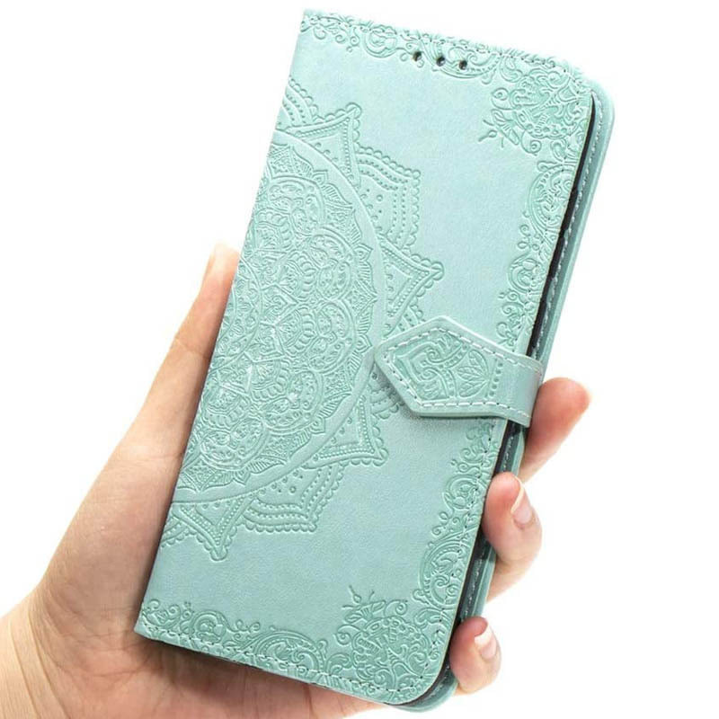 Купить Кожаный чехол (книжка) Art Case с визитницей для Xiaomi Redmi 7A (Бирюзовый) на vchehle.ua