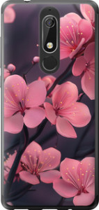 Чехол Пурпурная сакура для Nokia 5.1