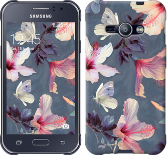 

Чехол Нарисованные цветы для Samsung Galaxy J1 Ace J110H 596144