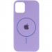 Фото Чохол Silicone Case Full Protective (AA) with Magnetic Safe на Apple iPhone 11 Pro Max (6.5") (Бузковий / Dasheen) на vchehle.ua