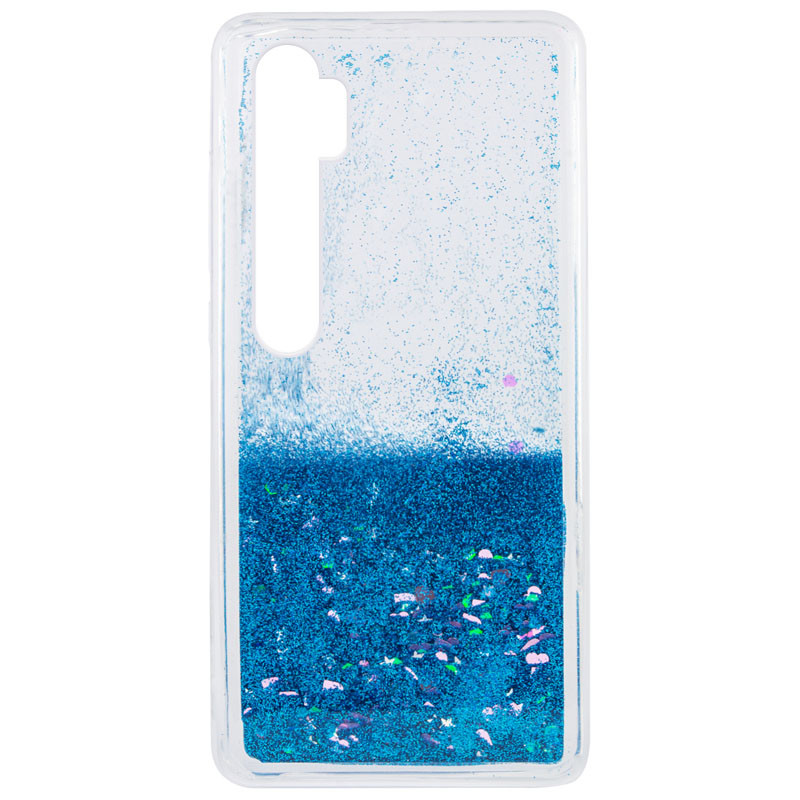 TPU чохол Liquid hearts на Xiaomi Mi Note 10 / Note 10 Pro / Mi CC9 Pro (Блакитний)