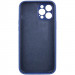 Чохол Silicone Case Full Camera Protective (AA) NO LOGO на Apple iPhone 12 Pro (6.1") (Синій / Deep navy) в магазині vchehle.ua