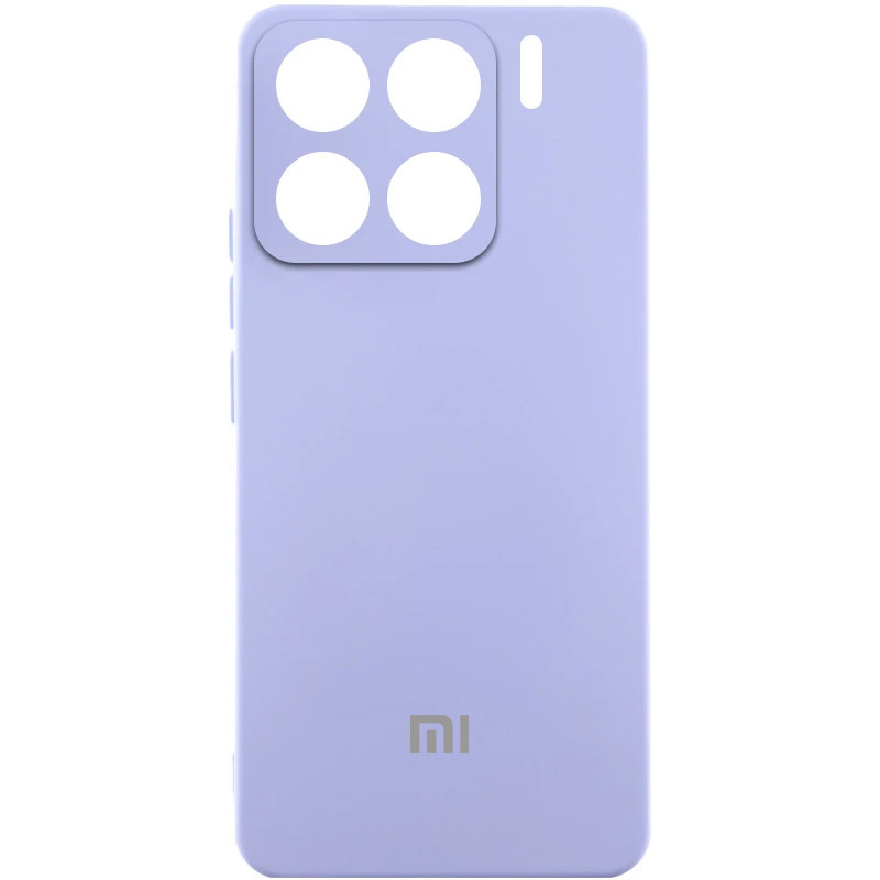 Чехол Silicone Cover Lakshmi Full Camera (AA) with logo для Xiaomi 15 Pro (Сиреневый / Dasheen)