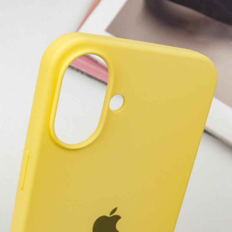 Купить Чехол Silicone Case Full Protective (AA) для Apple iPhone 16 Plus (6.7") (Желтый / Yellow) на vchehle.ua