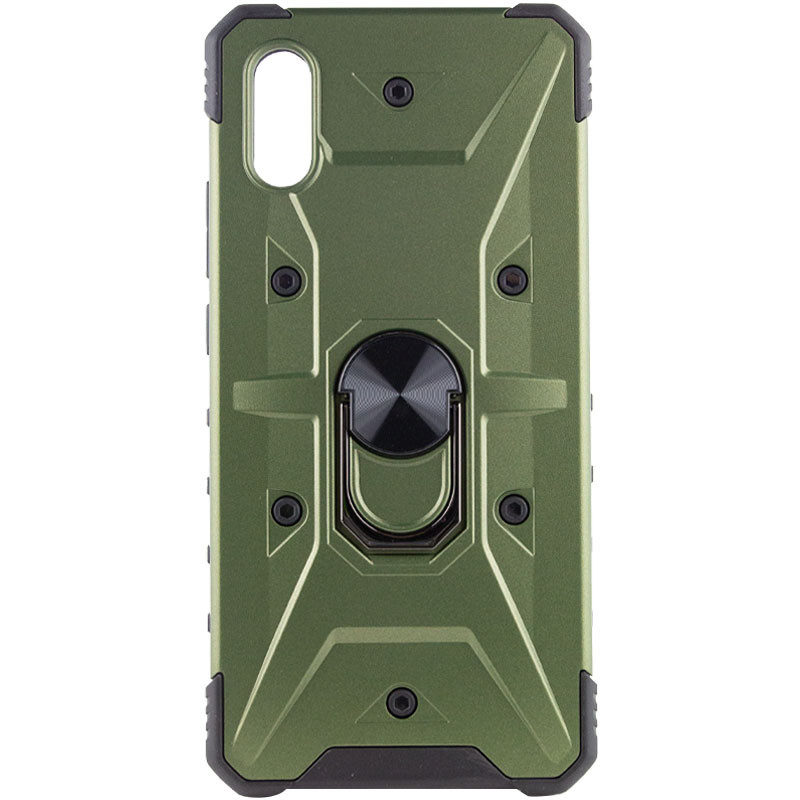 Ударопрочный чехол Pathfinder Ring для Xiaomi Redmi 9A (Зеленый / Army Green)