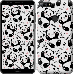 Чохол Панди на Huawei Y7 Prime 2018