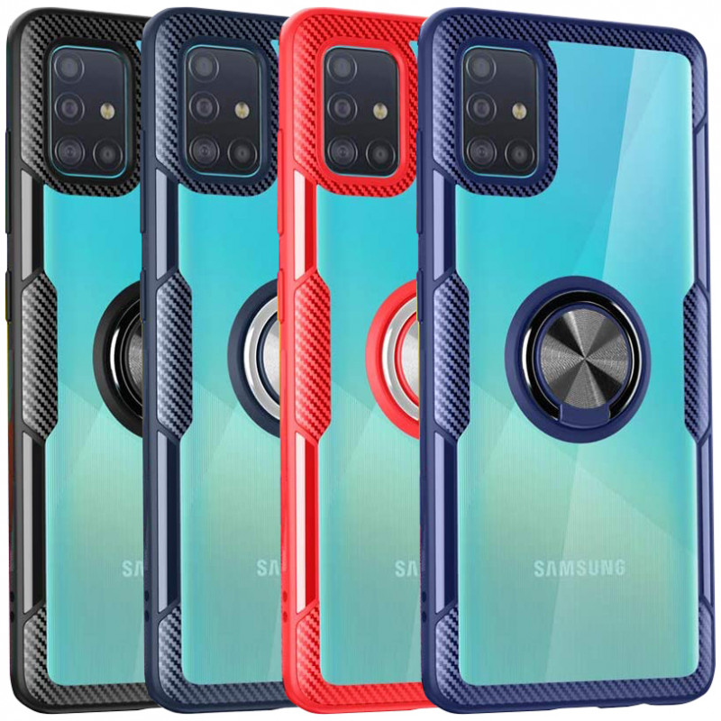 TPU+PC чехол Deen CrystalRing for Magnet (opp) для Samsung Galaxy A51