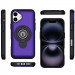 Фото TPU+Textured PC Magnet для Apple iPhone 16 (6.1") (Purple) в магазине vchehle.ua
