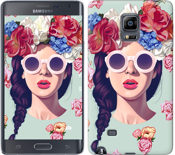 

Чехол Девушка с цветами для Samsung Note Edge SM-N915 95578