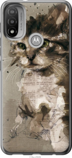 

Чехол Котёнок из пятен и линий для Motorola E20 1391134