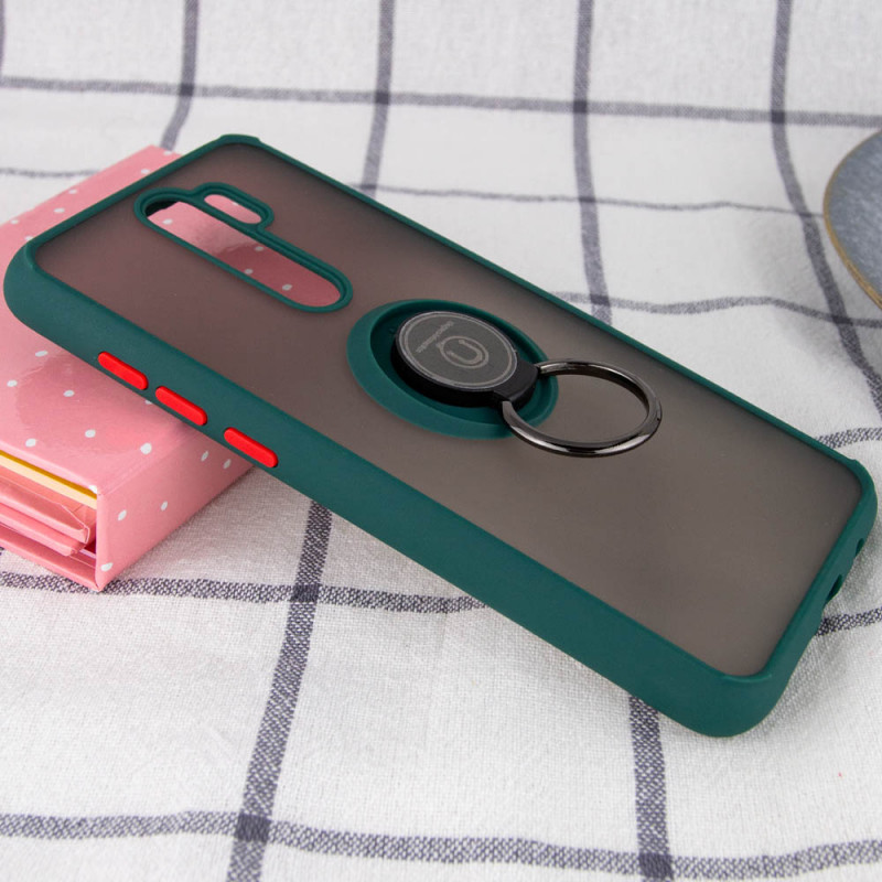 Фото TPU+PC чохол Deen ColorEdgingRing for Magnet на Xiaomi Redmi Note 8 Pro (Зелений) на vchehle.ua