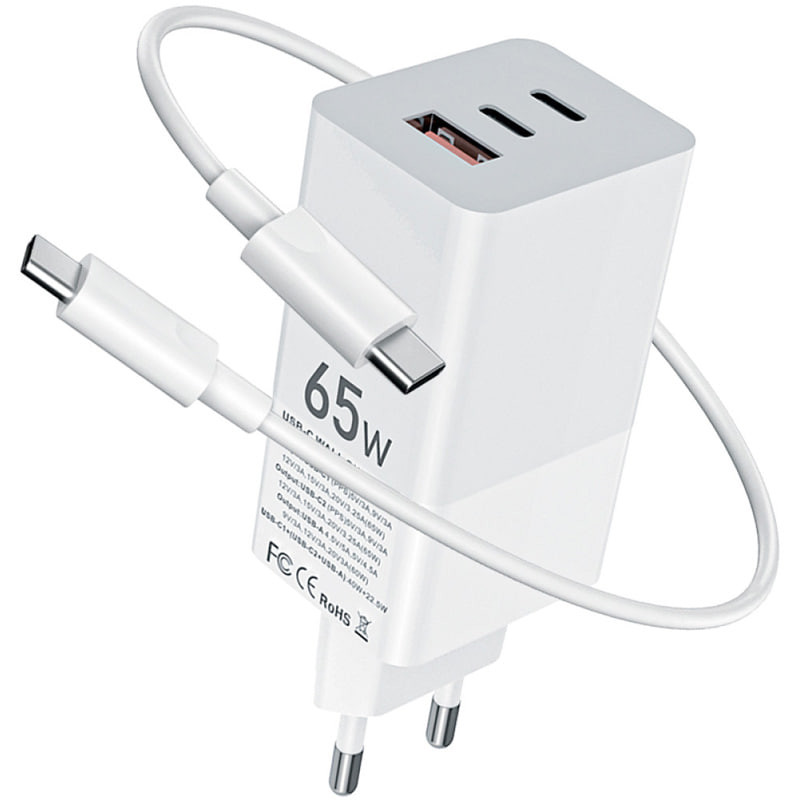 Уценка СЗУ Gelius Nimble GaN 65W GP-HC051 + Type-C to Type-C