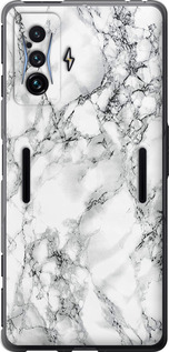 Чехол Мрамор белый для Xiaomi Poco F4 GT
