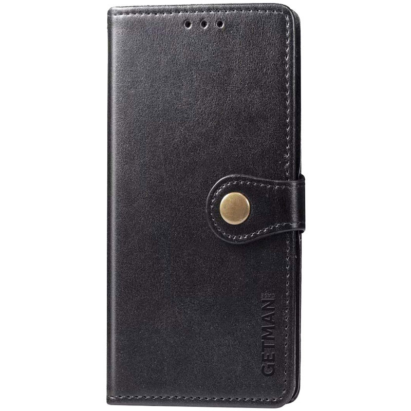 Кожаный чехол-книжка GETMAN Gallant (PU) для Xiaomi Redmi 9 (Черный)