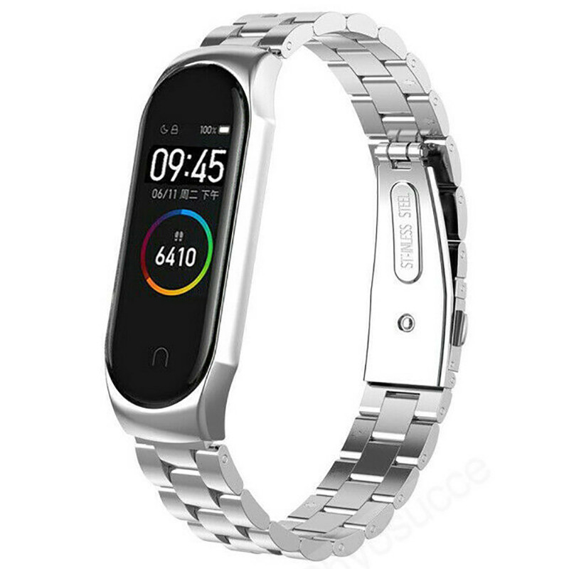 Ремешок Stainless Steel для Xiaomi Mi Band 5 / 6 (Silver)