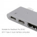 Фото Уцінка Адаптер Baseus Thunderbolt C + Pro 7-in-1 Smart HUB (CAHUB-L0G) на vchehle.ua