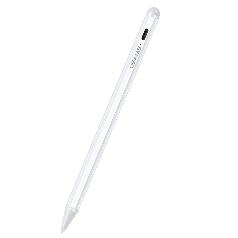 Уценка Стилус Usams US-ZB135 Active Touch Screen Capacitive (Дефект упаковки / Белый)
