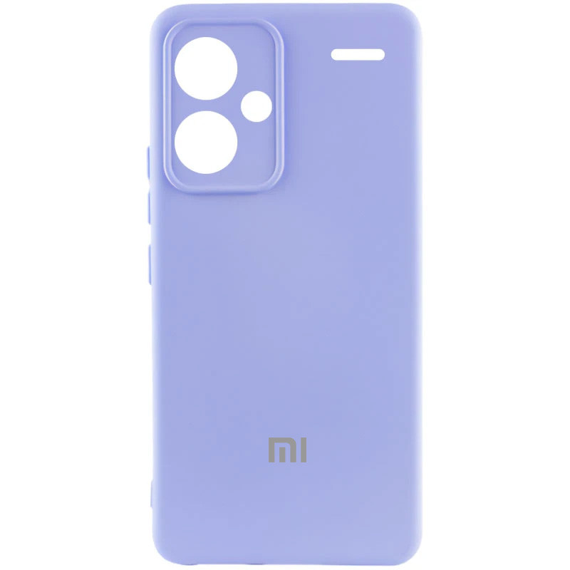Чехол Silicone Cover Lakshmi Full Camera (AA) with logo для Xiaomi Redmi Note 13 Pro+ (Сиреневый / Dasheen)