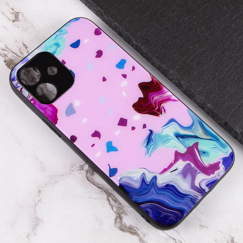 Фото TPU+Glass чохол Diversity на Apple iPhone 11 (6.1") (Stains red) в маназині vchehle.ua