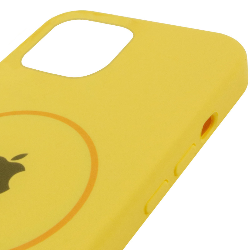 Чохол Silicone Case Full Protective (AA) with Magnetic Safe на Apple iPhone 11 Pro (5.8") (Жовтий / Yellow) в магазині vchehle.ua