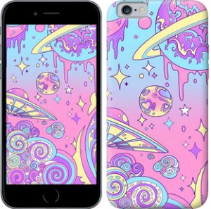 Чехол Розовая галактика для iPhone 6s (4.7'')